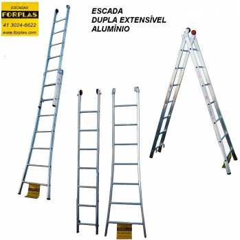 Escada de dois lances 3x3 - Materiais de construção e jardim - Raiz, Manaus  1256939164